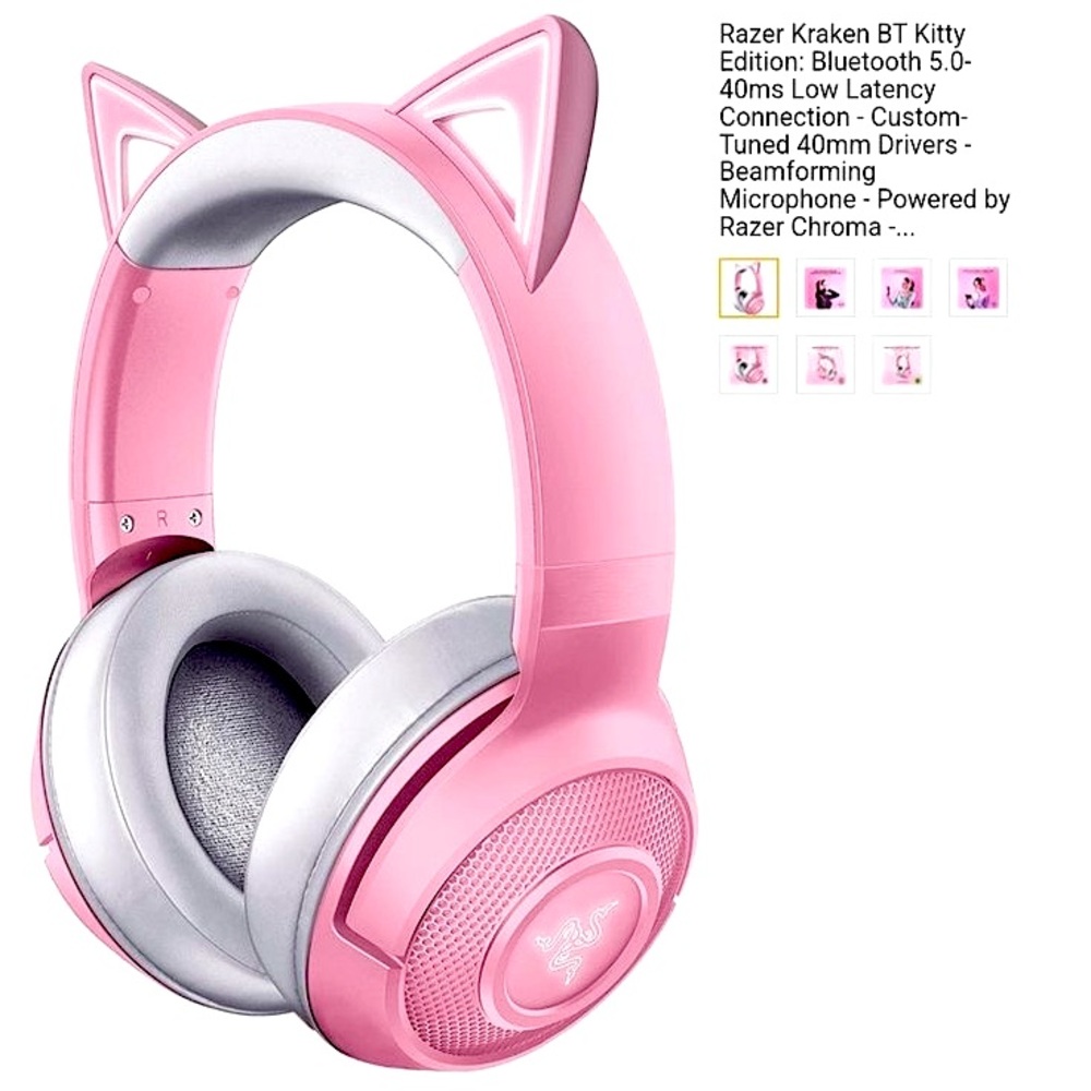 Cute coquette headphones for gaming
